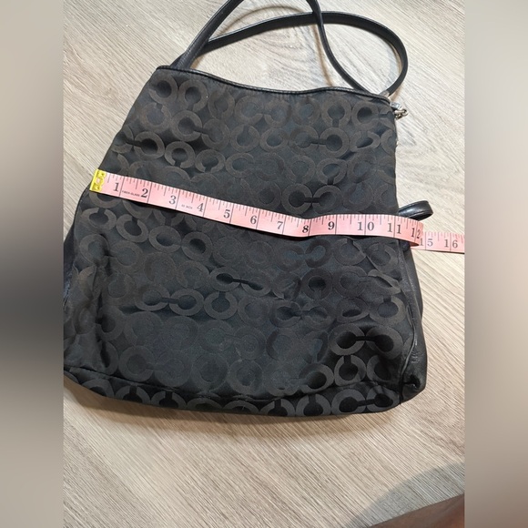 Coach Black Patterned Shoulder Bag - Picture 2 of 10